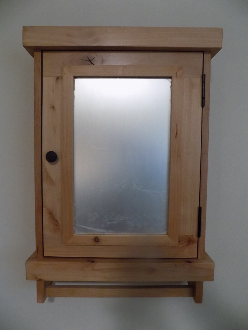 Rustic Knotty Alder Medicine with mirror/ farmhouse Etsy