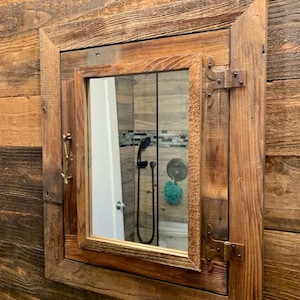 Recessed Reclaimed Farmhouse  Medicine Cabinet