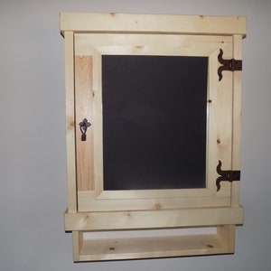 Small Medicine Cabinet, Solid Knotty Pine Cabinet