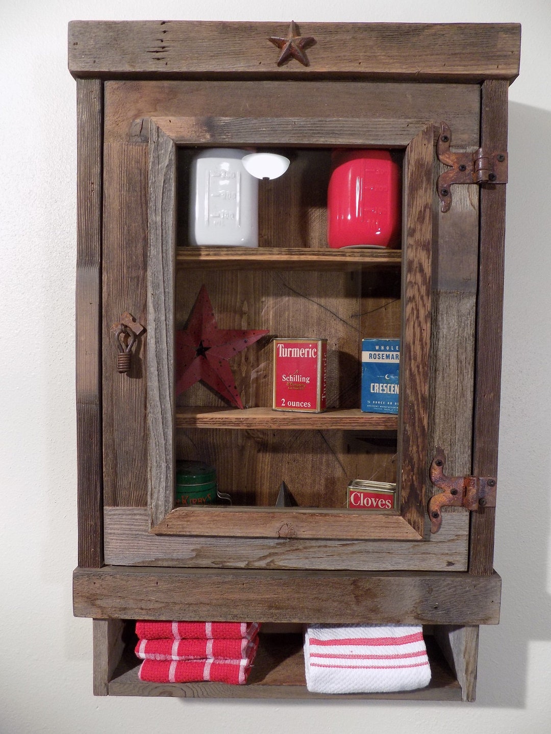 Reclaimed Rustic Medicine Choice of Mirror, Mesh or Glass Etsy