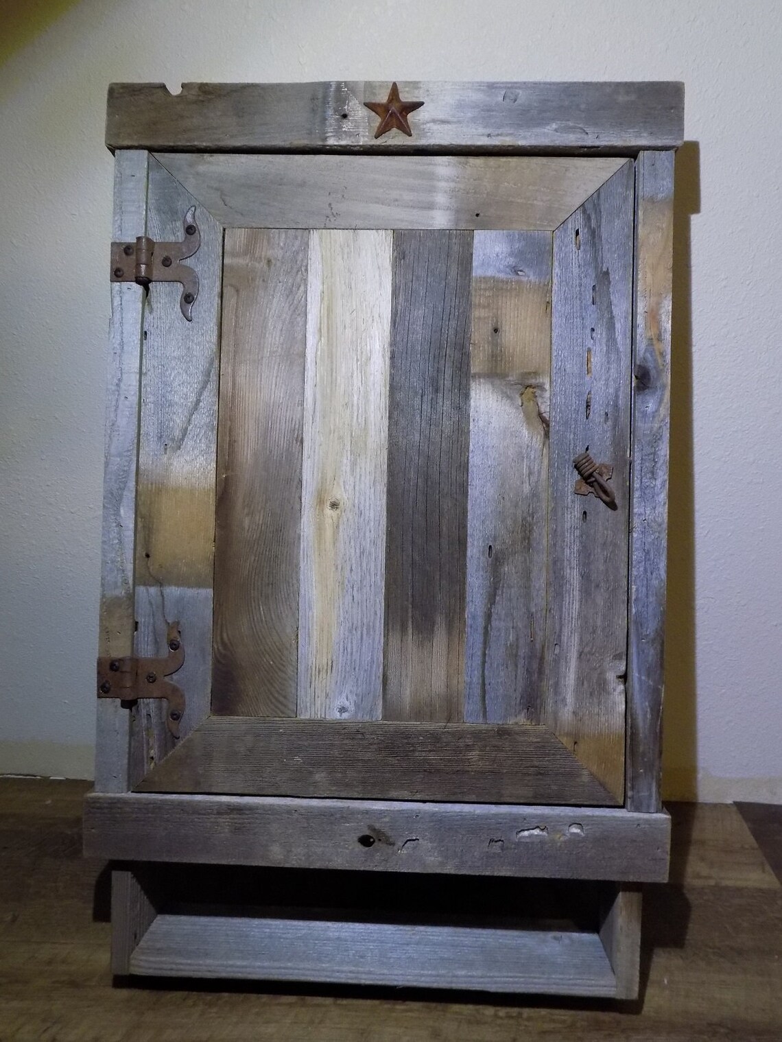 Reclaimed Farmhouse Rustic Medicine With Solid Door Etsy Denmark