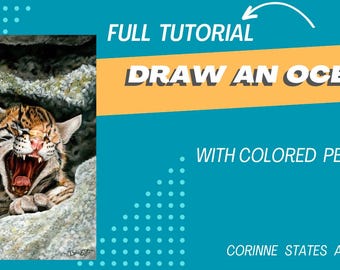 Draw an Ocelot FULL Colored Pencil Tutorial