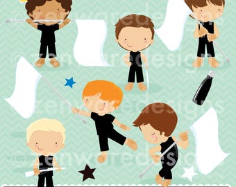 Color Guard Boy Clip Art