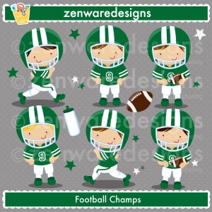 緑のサッカーのクリップアート