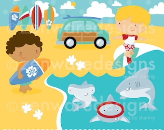 Surfer Boy Clipart