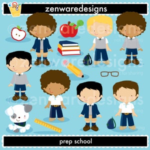 Prep / Private School Clipart Boys