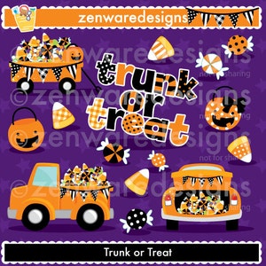 Trunk or Treat Clipart