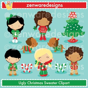 Ugly Christmas Sweater Clipart