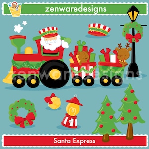 Imágenes Prediseñadas De Tren De Navidad