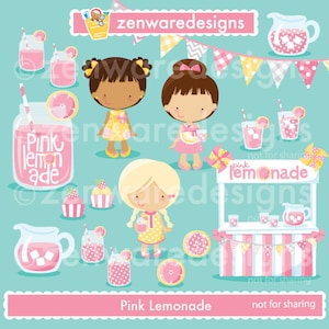 Rosa Limonade Clipart