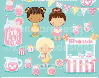 Pink Lemonade Clipart