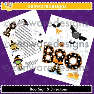 Halloween Boo Sign - Etsy