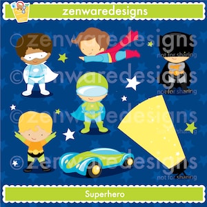 Superhero Clip Art