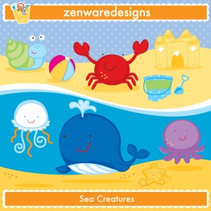Sea Creatures Clipart