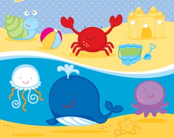 Sea Creatures Clipart