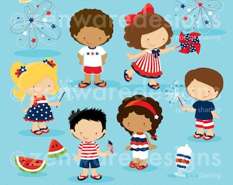 4th of July Independence Day Clipart
