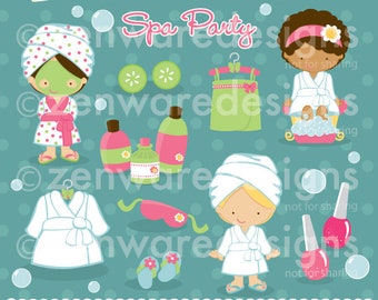 Spa Girl Clipart