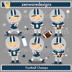 青いサッカーのクリップアート