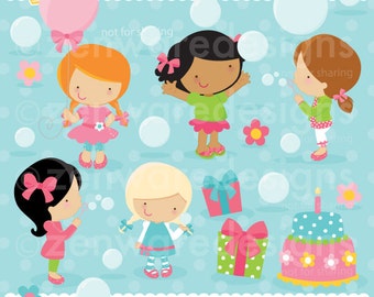 Bubble Party Clipart