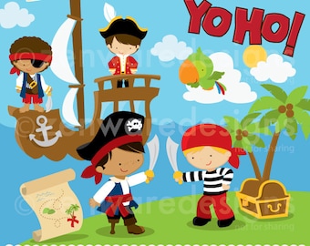 Little Pirates Clipart