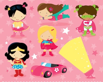 Superhero Girls Clipart