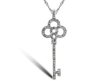 Almira "Princess" Necklace 18K Gold Plated - White Gold