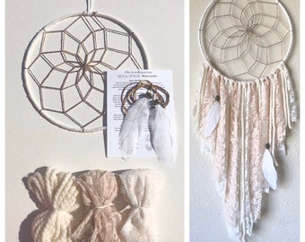 Romance DIY Dream Catcher Kit, Dreamcatcher DIY Kit, Do It Yourself for Girls, Do It Yourself for Kids, Kids Crafting Kit