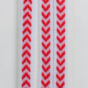 SporthoofdbandenHonkbal Softbal Rood Wit Elastische hoofdbanden Antislip 3/pack