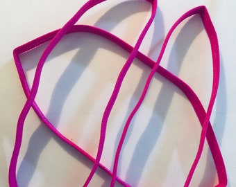 Diadema deportiva rosa oscuro, diadema elástica antideslizante, paquete de 3 diademas para niñas, diadema para animadoras, diadema para corredoras, diademas deportivas