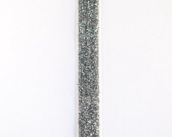 3/8” Stretchy Glitter Silver Elastic for Masks Crafts and Headbands 1 yard