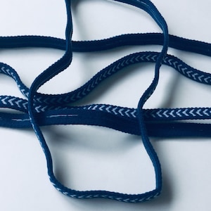 Sporthoofdband Baseball Softbal Blauwe elastische hoofdbanden voor meisjes Set van 3 antisliphoofdband van Fabulici