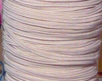 1/4” Beige Off White Braided Elastic Cord Soft Elastic Band for Cotton Mask Cloth Face Covering Face Mask Medical Cap DIY Latex Free