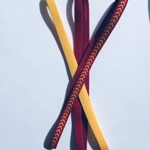 Sporthoofdband Honkbalhoofdband kastanjebruin gele elastische hoofdbanden Antislip hoofdband 3 stuks van Fabulici