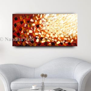 Abstract painting, Large modern wall art, Modern art oil painting Abstract Art 48&quot; Large wall art decor Original Painting Luxury Art Nandita