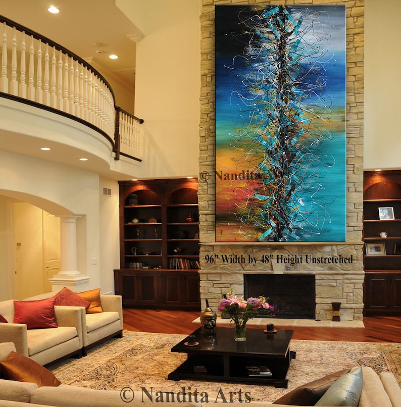 Painting Jackson Pollock Art Luxury Style Abstract Wall Art image 1