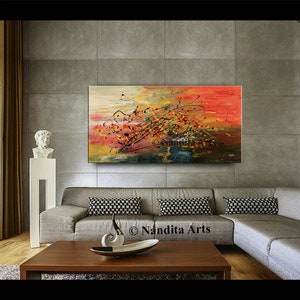 Abstract Modern Oil Painting on Canvas Original Colorful Canvas Art ...