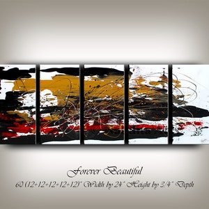 Original Painting 60x24 ABSTRACT PAINTINGS Original Huge Wall Art Home Decor large painting on canvas online fine art gallery by Nandita image 2