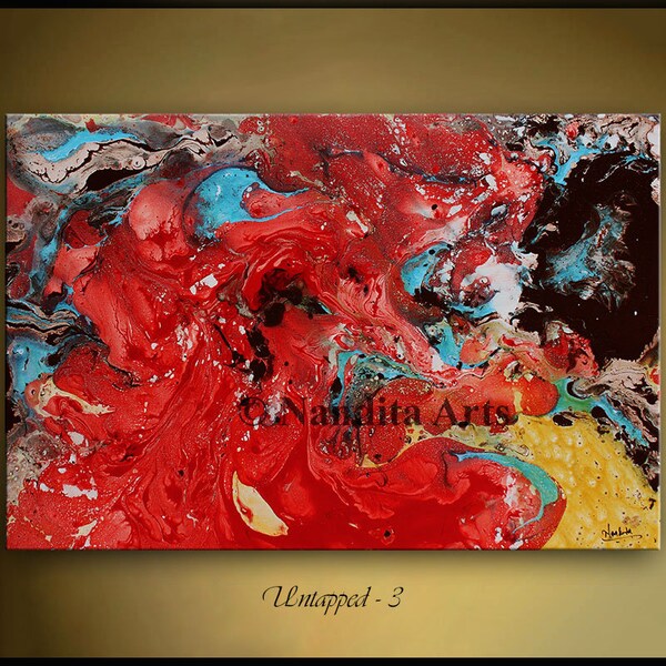 Yellow Modern Art Etsy