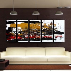 Original Painting 60x24 ABSTRACT PAINTINGS Original Huge Wall Art Home Decor large painting on canvas online fine art gallery by Nandita image 4