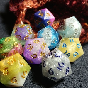 Character 20s - Bells Hells Inspired Handmade Dice (A- Grade)