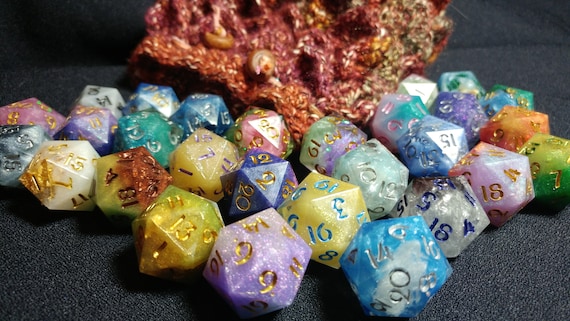 Character 20s Customs - Unique Handmade Dice (A- Grade)