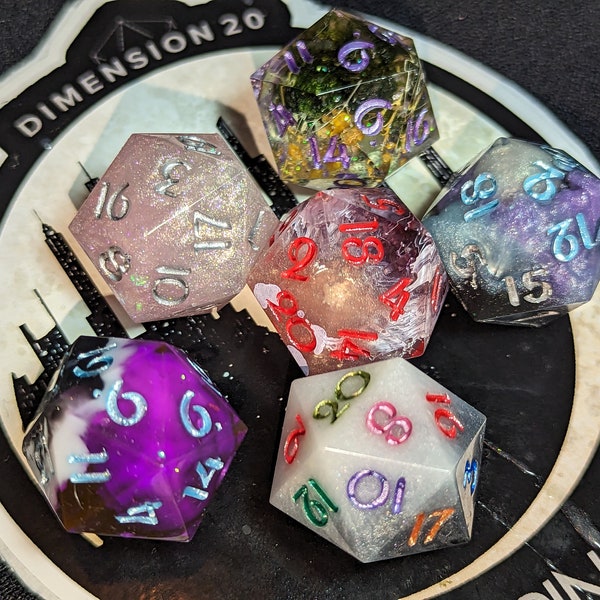 Character 20s - Dimension 20 Inspired dice (A- Grade)