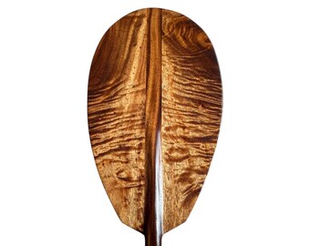 Curly Monkeypod Paddle - Hawaiian Outrigger Canoe Paddling