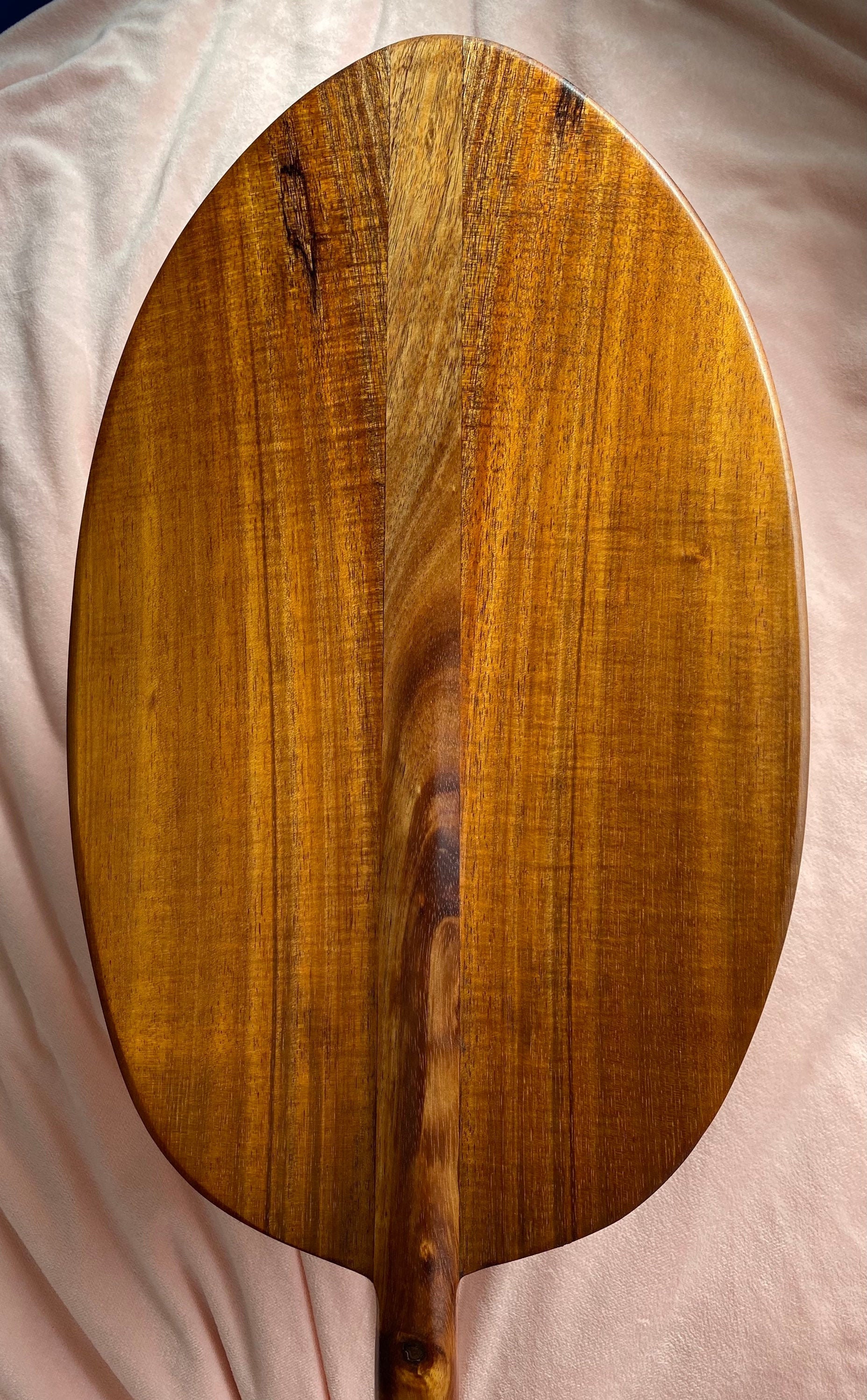 Slightly Curly Koa Paddle With Oversized Blade - Hawaiian Outrigger ...