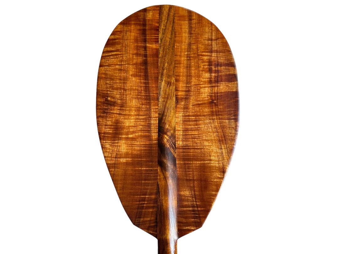 Curly Koa Wood Paddle - Hawaiian Outrigger Canoe Paddling - Etsy