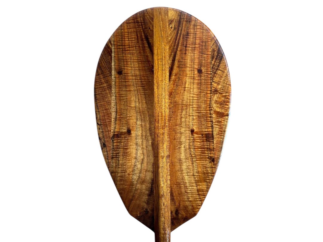 Premium Extremely Curly Koa Paddle - Hawaiian Outrigger Canoe Paddling ...