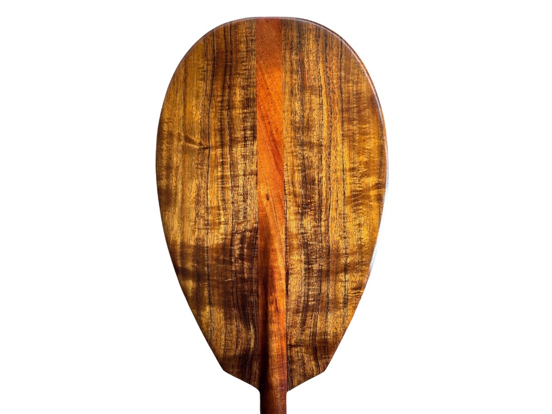 Curly Koa Wood Paddle - Hawaiian Outrigger Canoe Paddling - Etsy