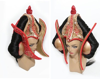 Queen Amidala Headpiece Headdress/ Headpiece/ Queen Crown /Throne Look Padme Costume