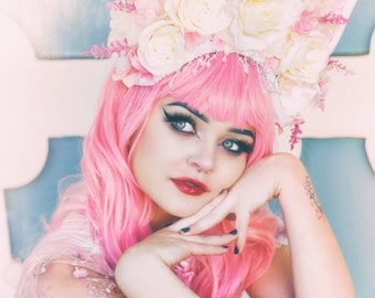 Cat Ears/ Fox Ears/ Kitsune Cosplay/ Cosplay Ears/ Pig Ears/ Flower Crown