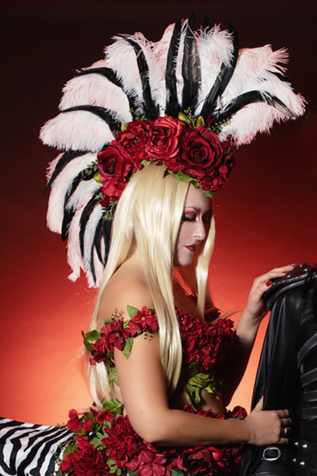feather mohawk headpiece